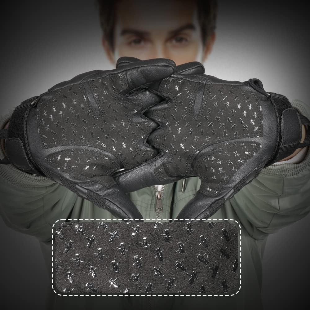 Gant Tactique, Gants De Moto, Gants À Écran Tactile Plein Doigt Pour La Course De VTT, Escalade, Chasse, Motocross, Airsoft, Paintball Et Autres Sports De Plein Air